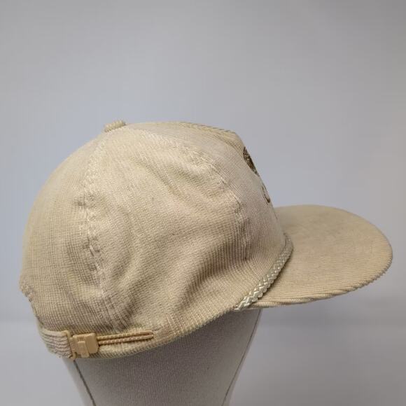 Nissin AC Houston Lumber 5 Panel Corduroy Rope Hat Beige Brown OSFM Snapback - Picture 5 of 9